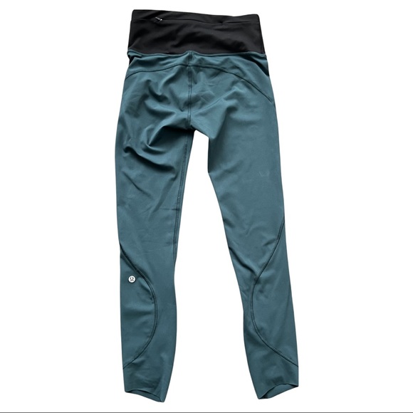 Lululemon Women’s Run The Day 7/8 High-Rise Tights 25” - Submarine/Black -Size 4 - Picture 5 of 7